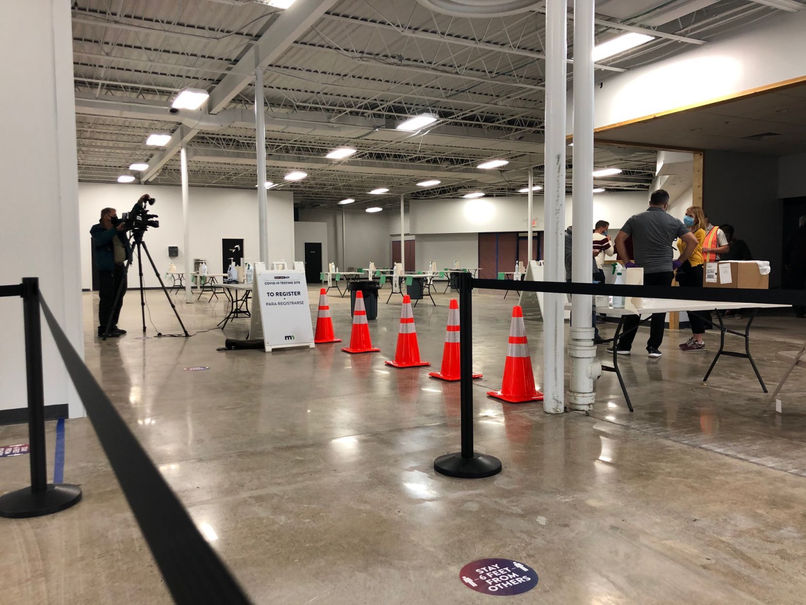 Inside the new COVID testing site at Winona Mall